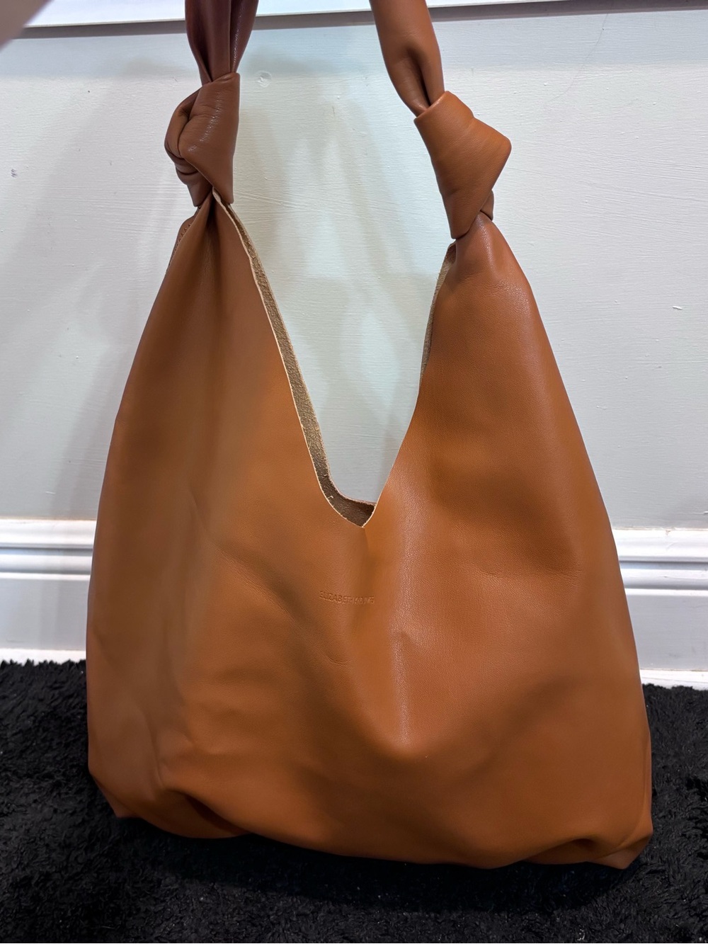 Elizabeth and James Vegan Leather Knotted Hobo Bag